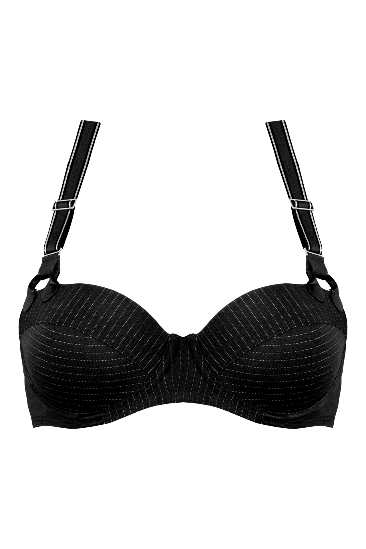 #gloria-plunge-balcony-bra-black-pinstripe
