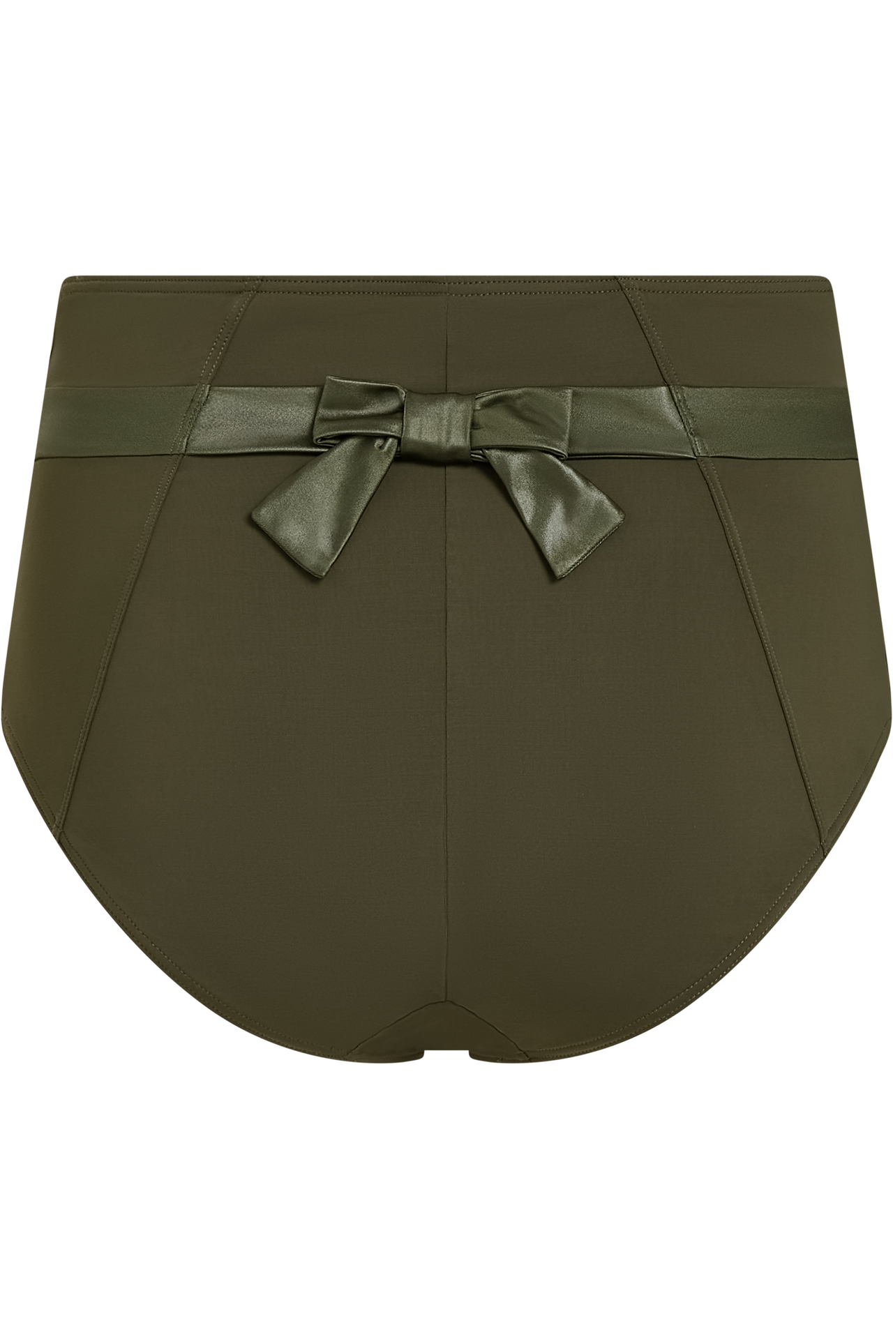 Cache coeur high waist bikini bottom seaweed green