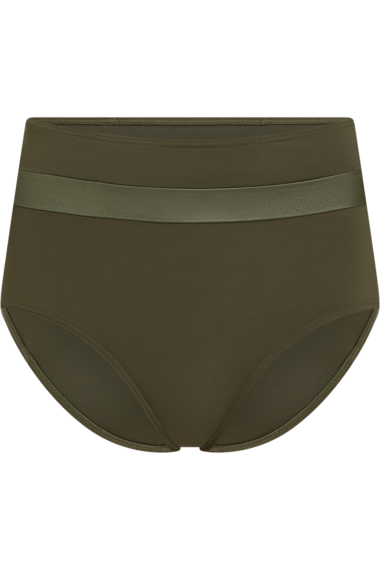 Cache coeur high waist bikini bottom seaweed green