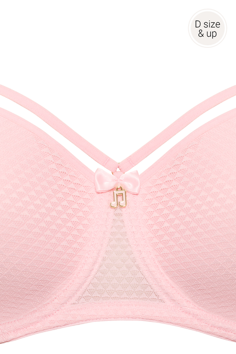 Space odyssey balcony bra blush pink