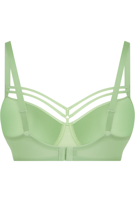 Seduction plunge balcony bra pastel green