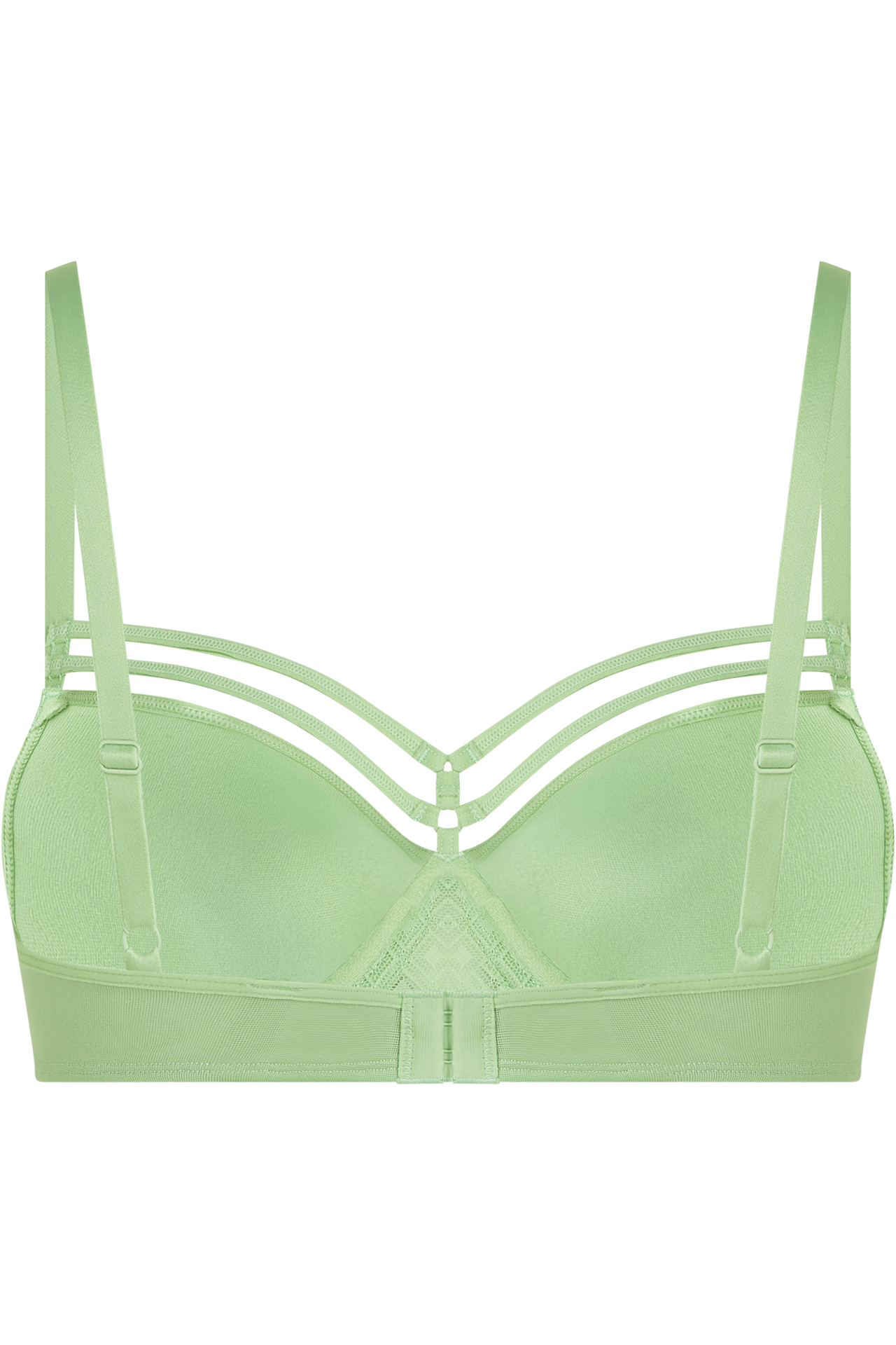 Seduction plunge balcony bra pastel green
