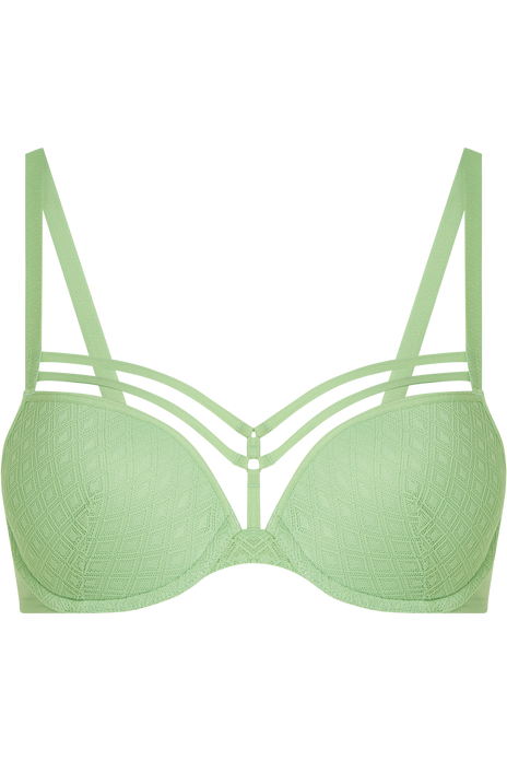 Seduction push up bra pastel green