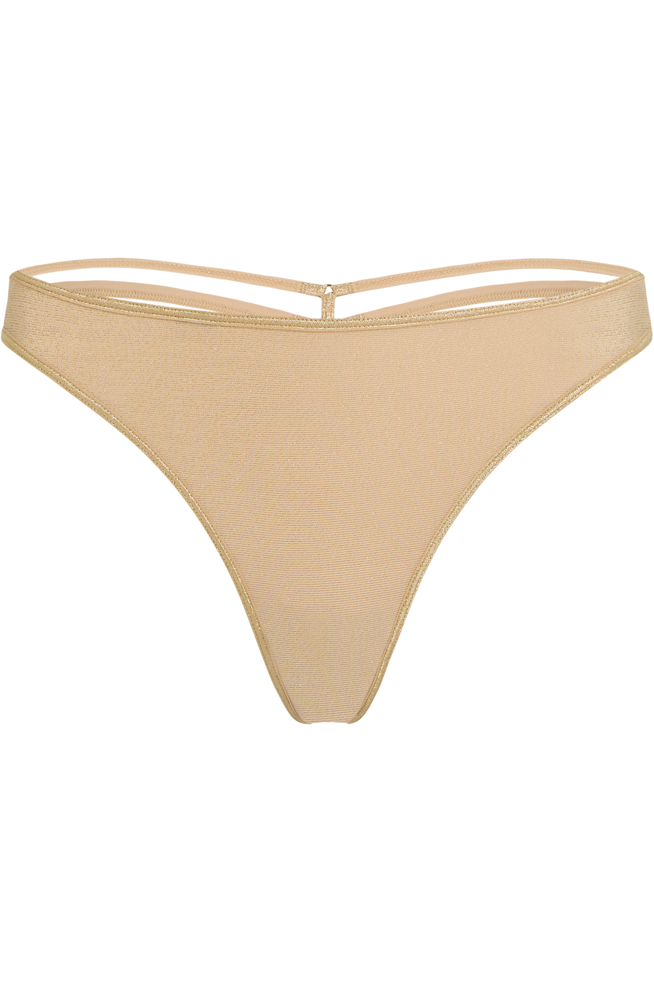 Space odyssey 4 cm thong sand and golden lurex