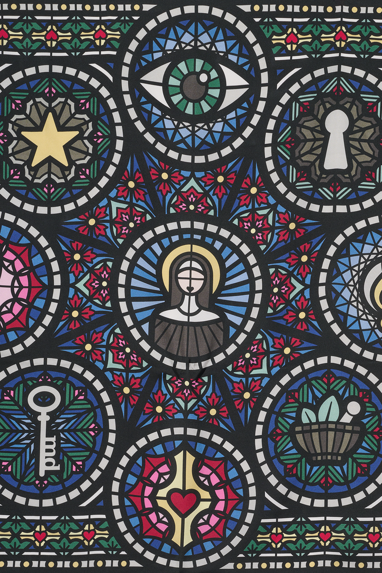 #color_stained glass print