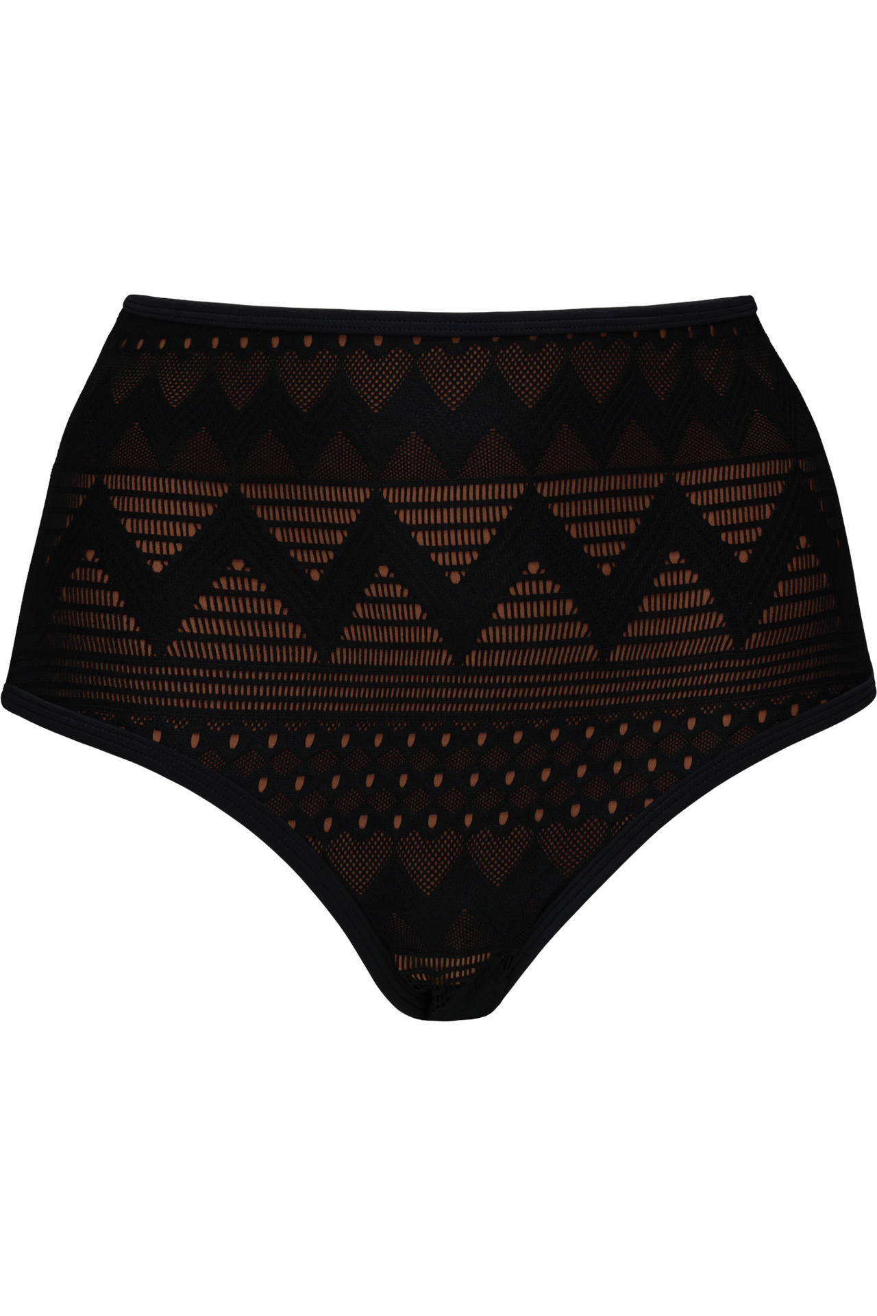#dolce-vita-high-waist-bikini-bottom-black-and-sand