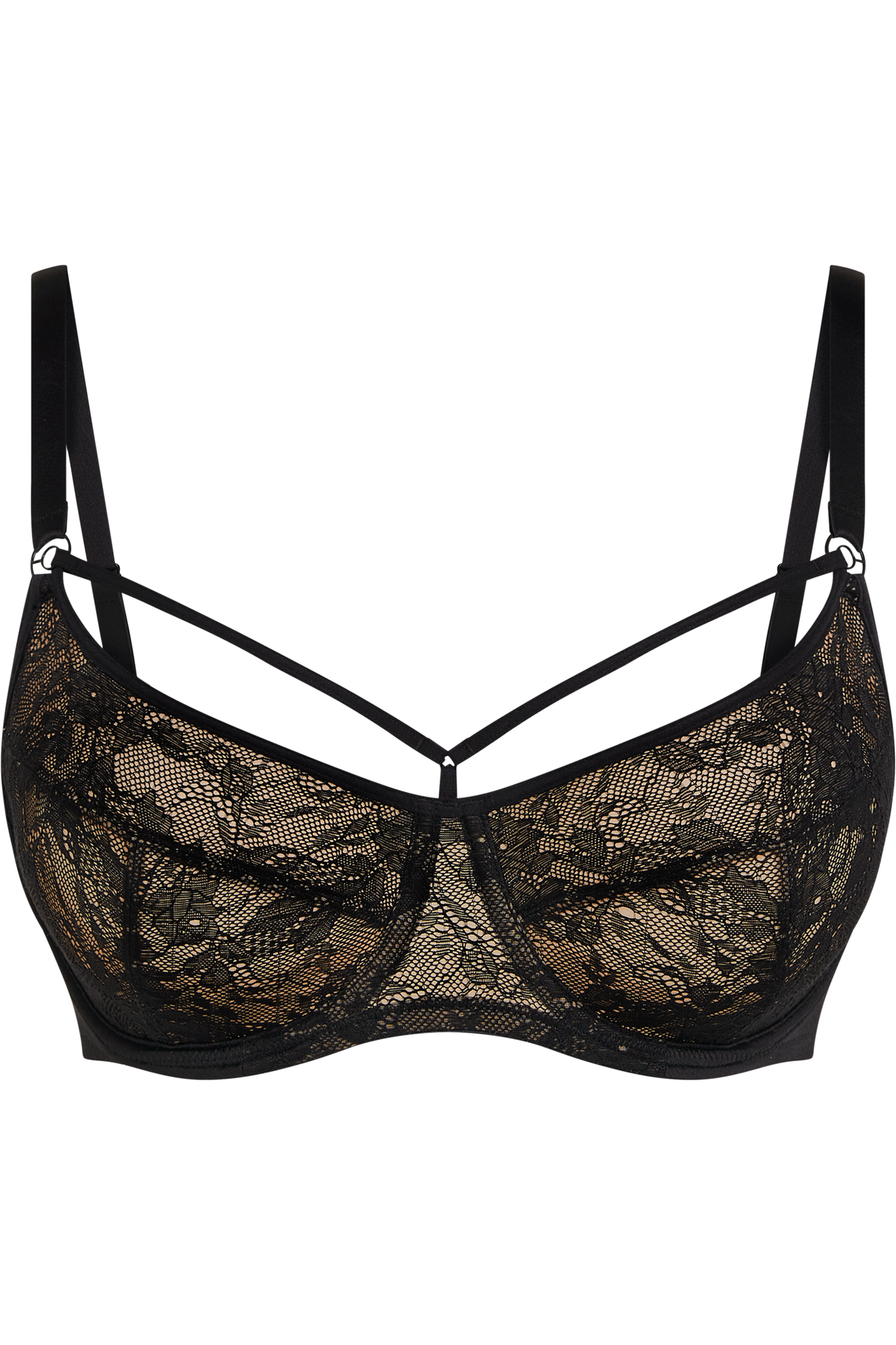 Space odyssey wired unpadded balcony black lace and sand