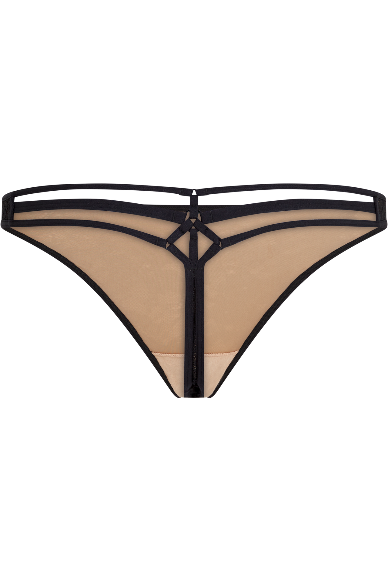 Space odyssey 4 cm thong black lace and sand
