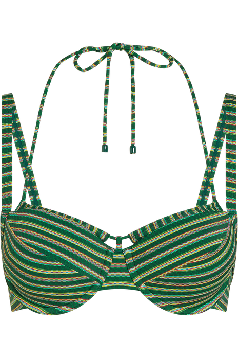 Holi vintage plunge balcony bikini top botanical garden