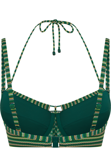 Holi vintage wired unpadded bikini top botanical garden