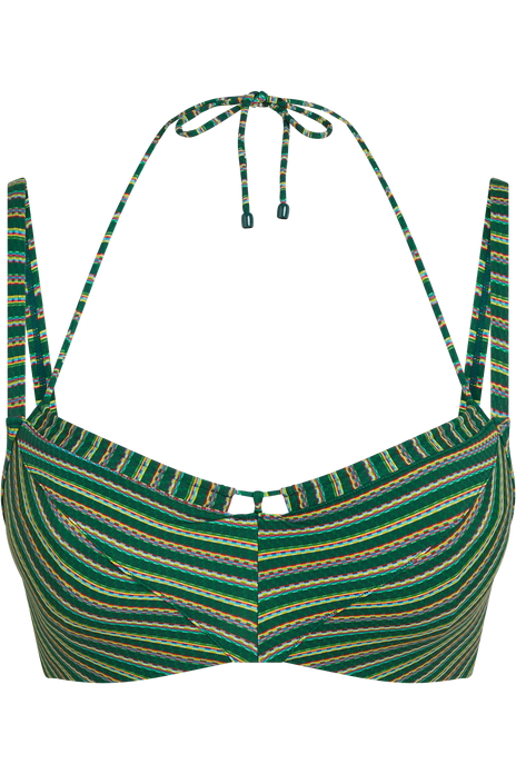 Holi vintage wired unpadded bikini top botanical garden