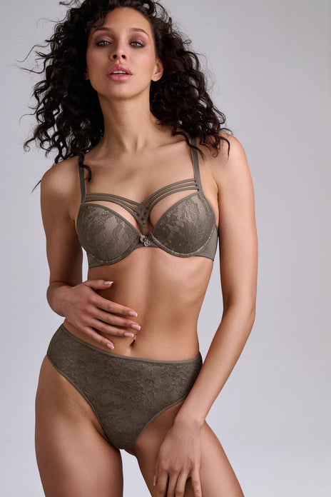 Dame de paris push up bra cappucino brown