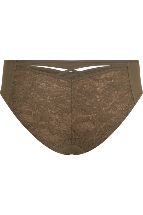 Dame de paris 8 cm brazilian briefs cappucino brown