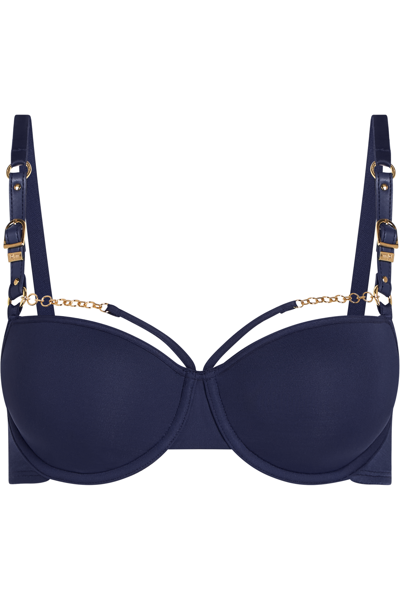 Morana plunge balcony bra dark sky blue