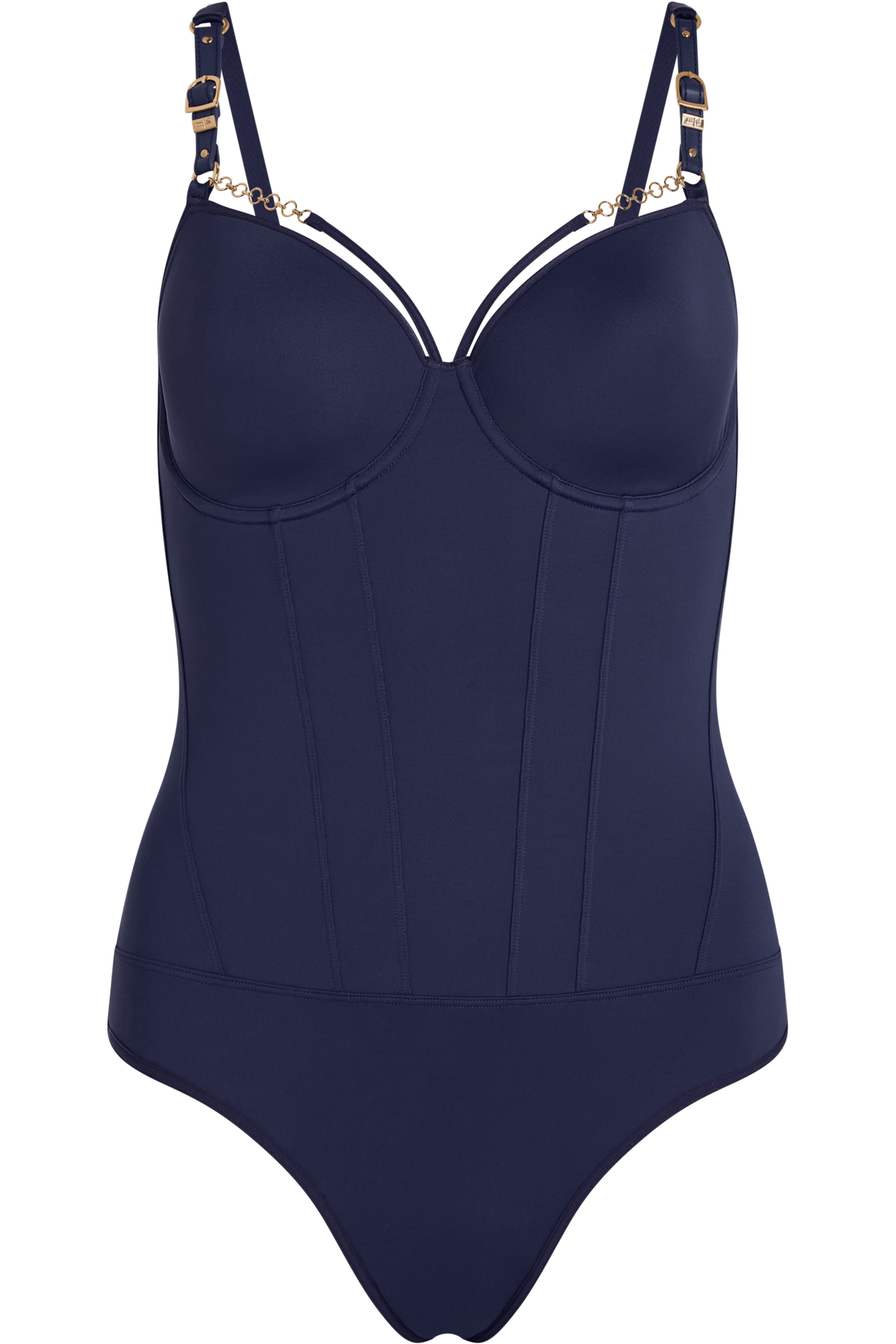 Morana plunge balcony body dark sky blue