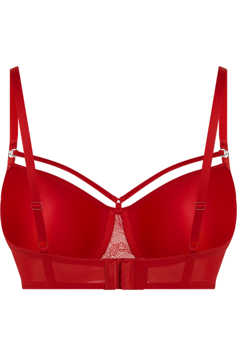 Space odyssey balcony bra red lace
