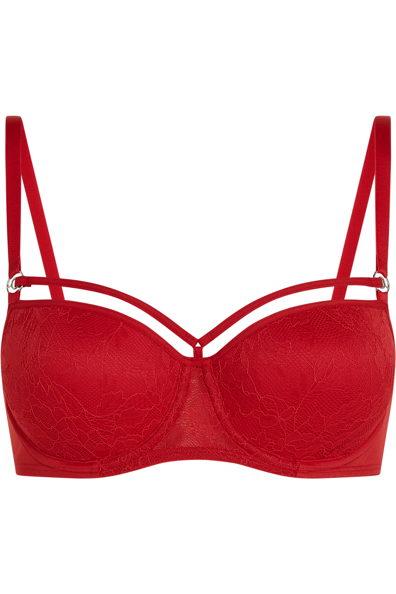 Space odyssey balcony bra red lace