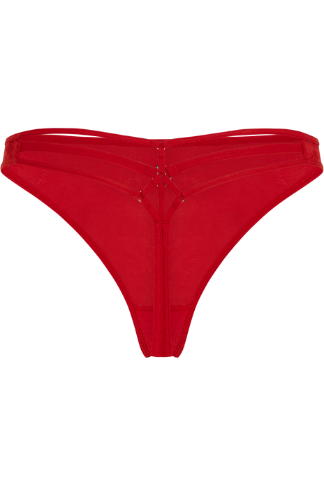 Space odyssey 4 cm thong red lace