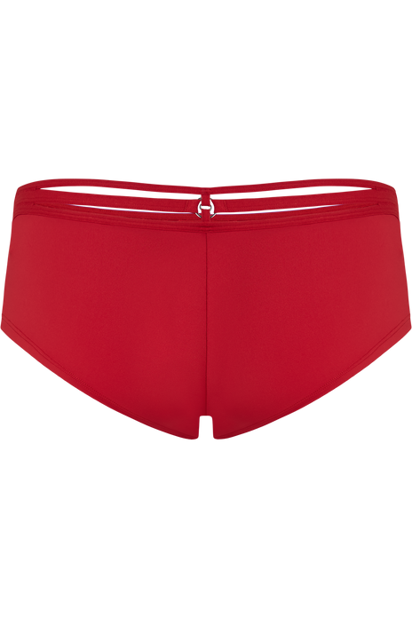 Space odyssey 12 cm brazilian shorts red lace