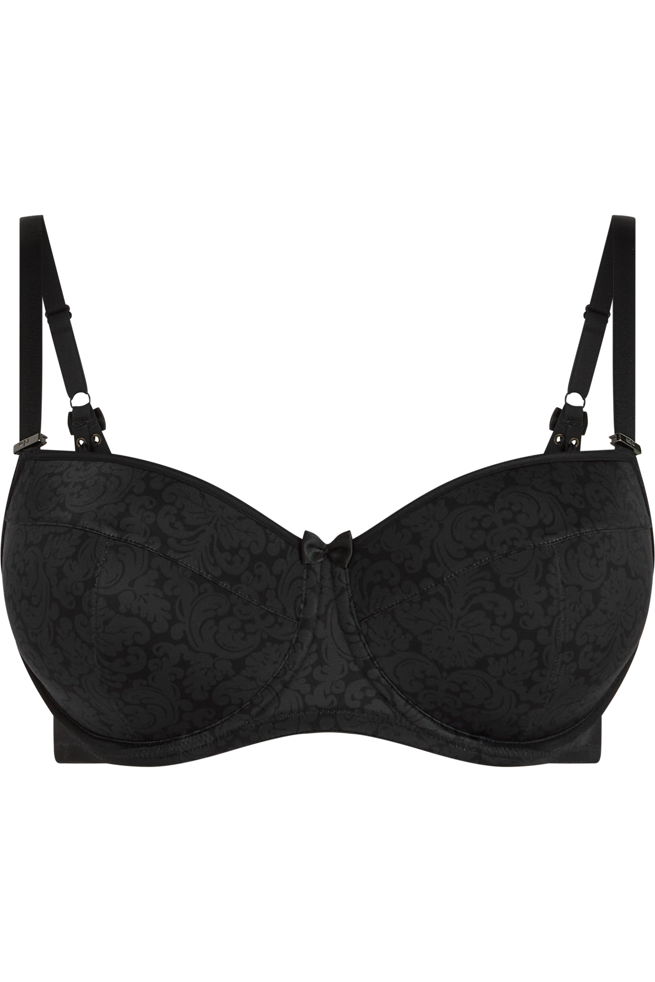 Rococo balcony bra royal black