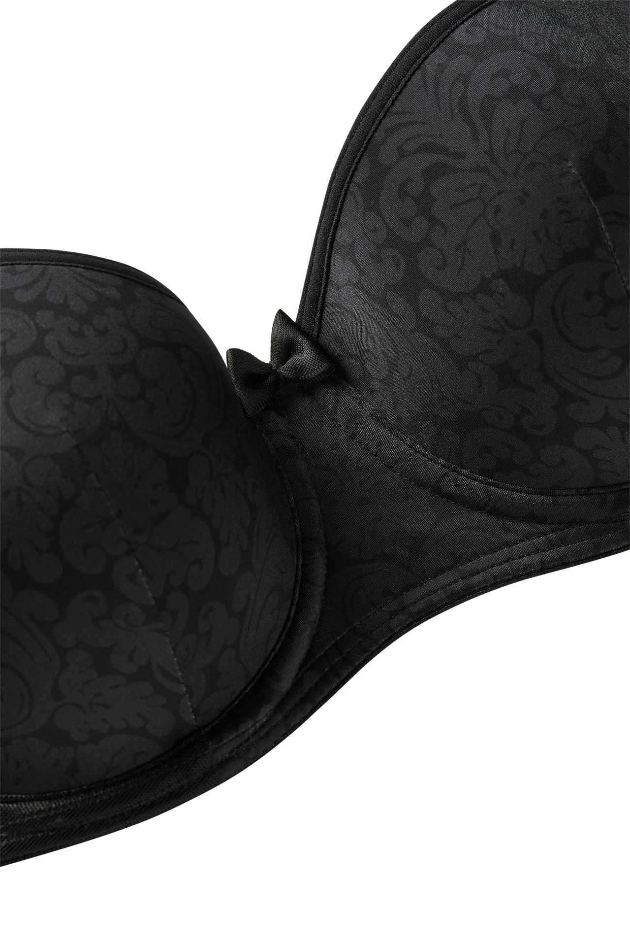 Rococo balcony bra royal black