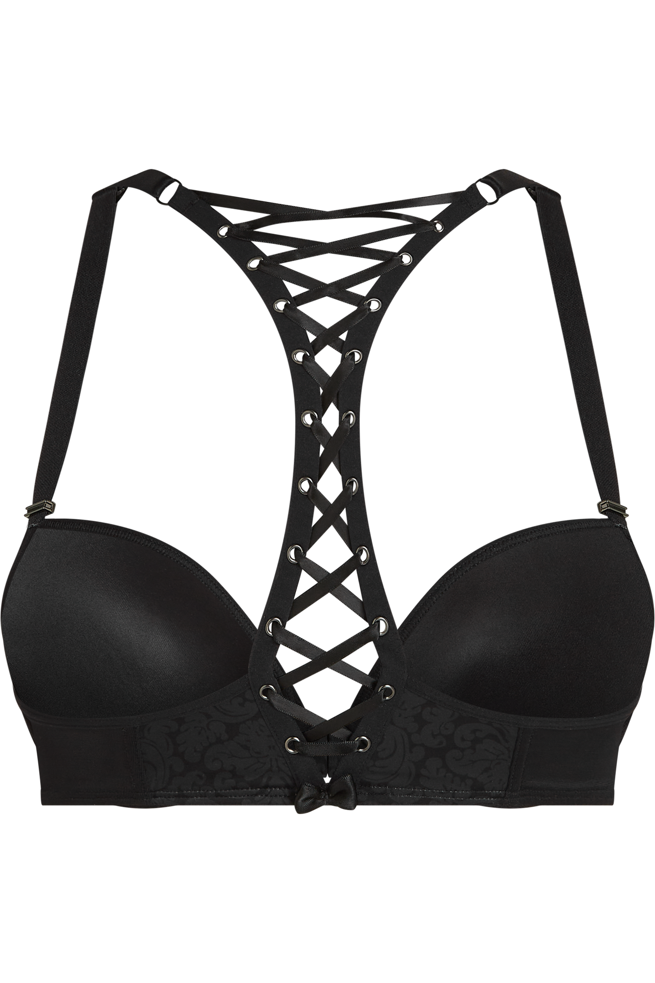 Rococo push up bra royal black