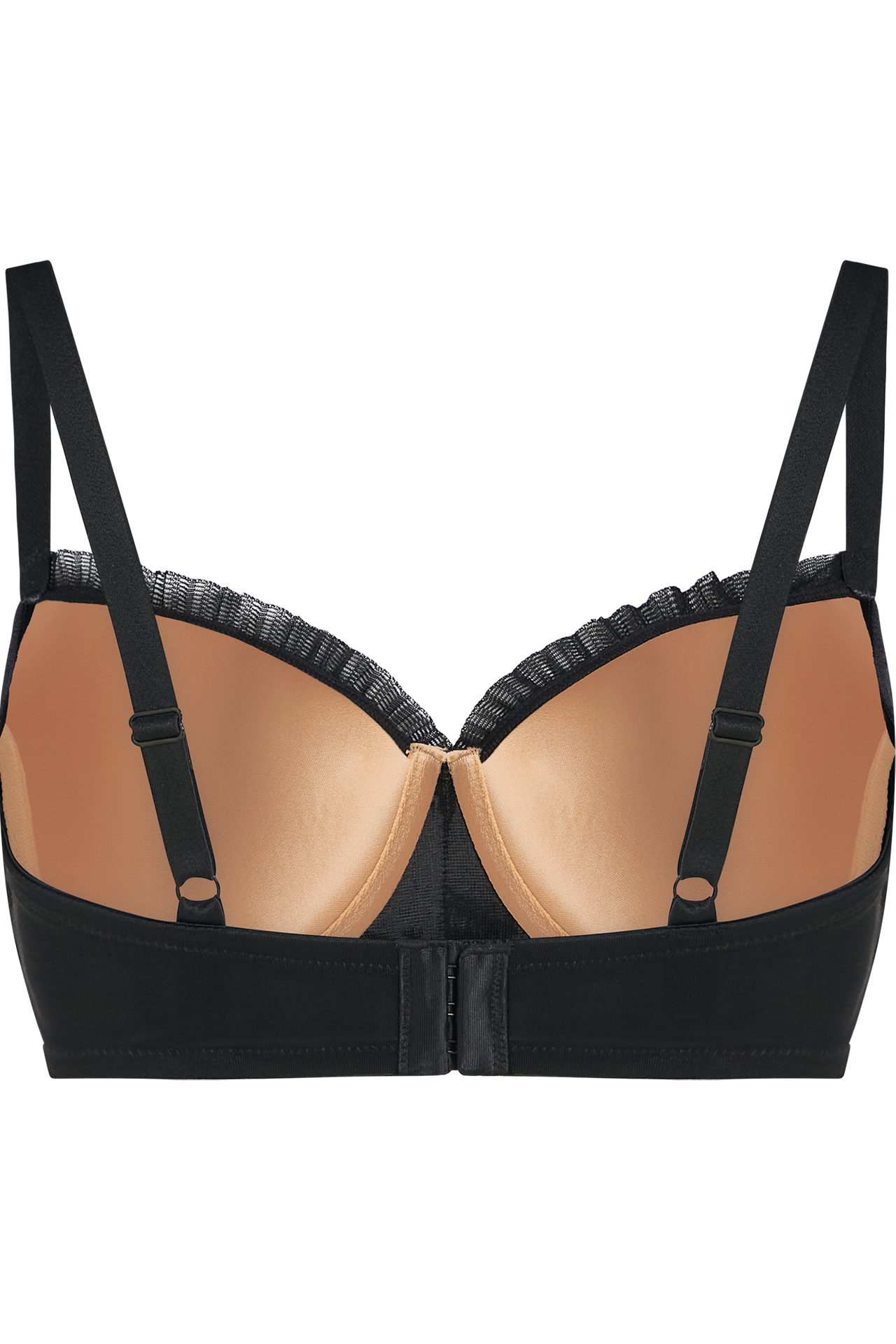 Rebel in lace plunge balcony bra black rebel