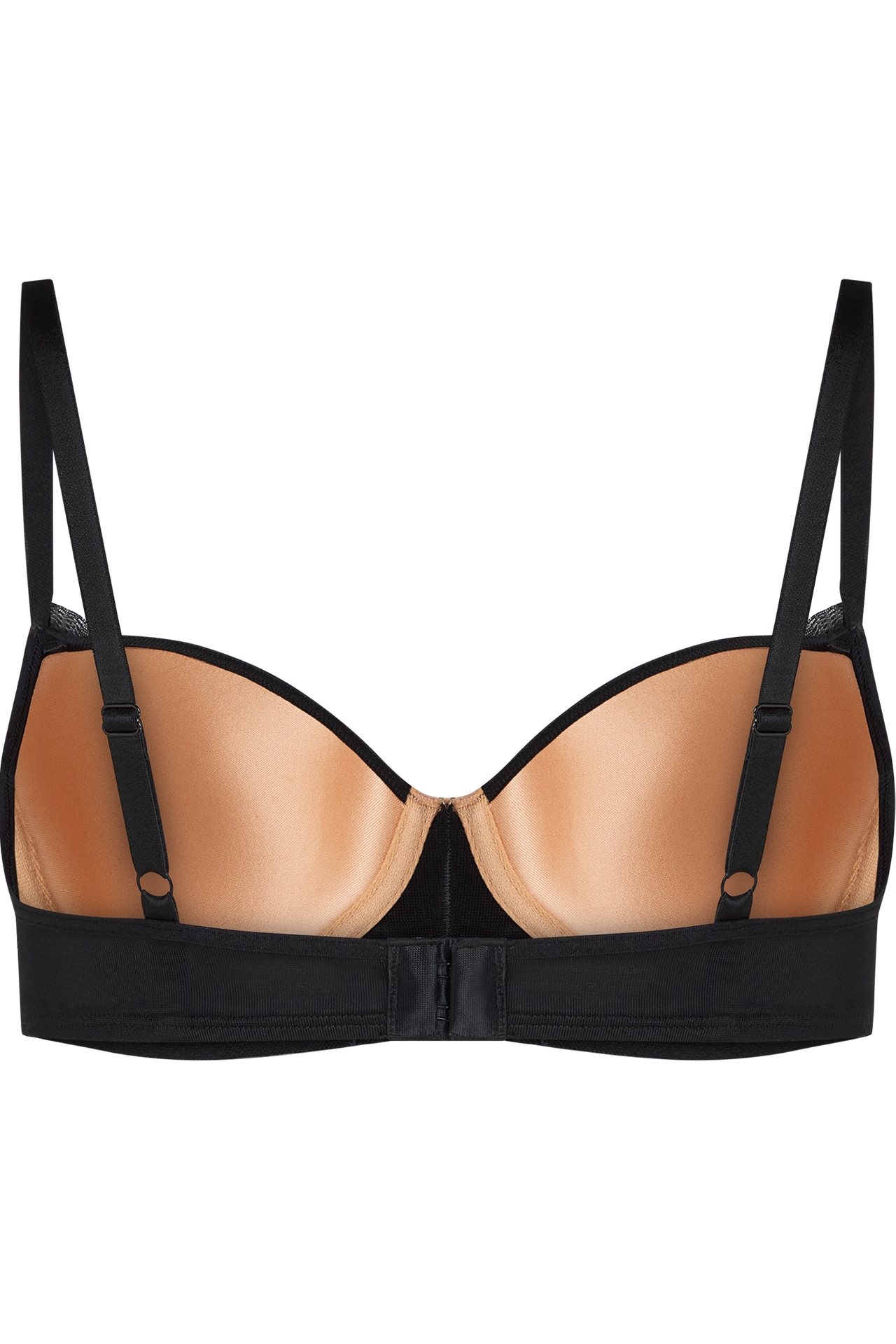 Rebel in lace plunge balcony bra black rebel