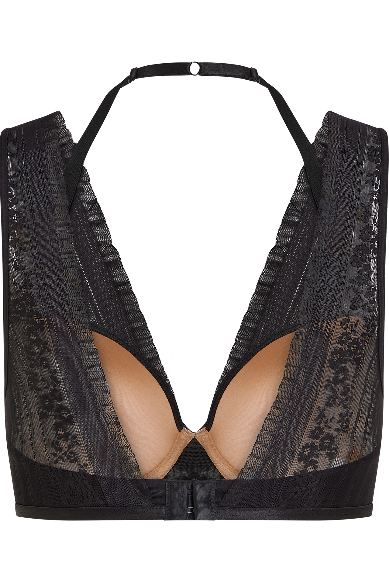 Rebel in lace push up bra black rebel