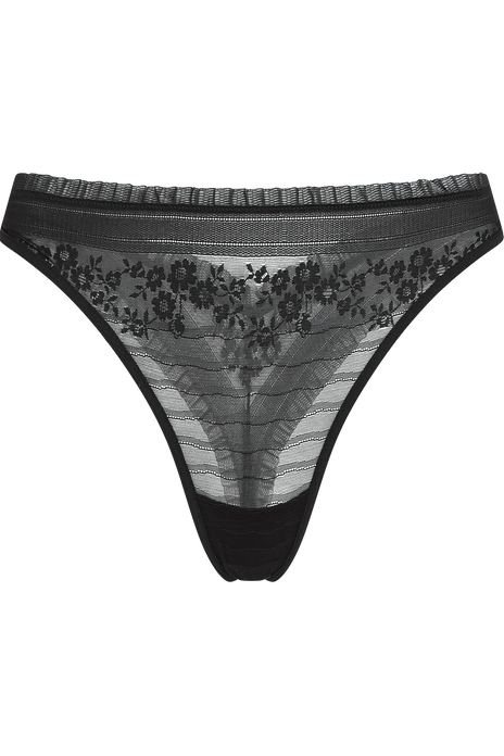 Rebel in lace butterfly thong black rebel