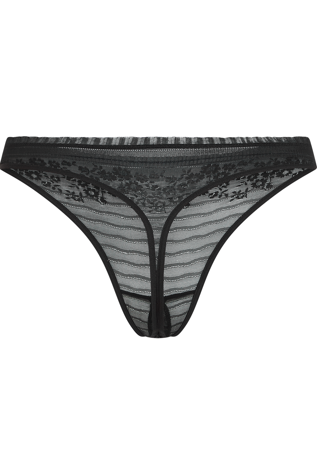 Rebel in lace 4 cm thong black rebel