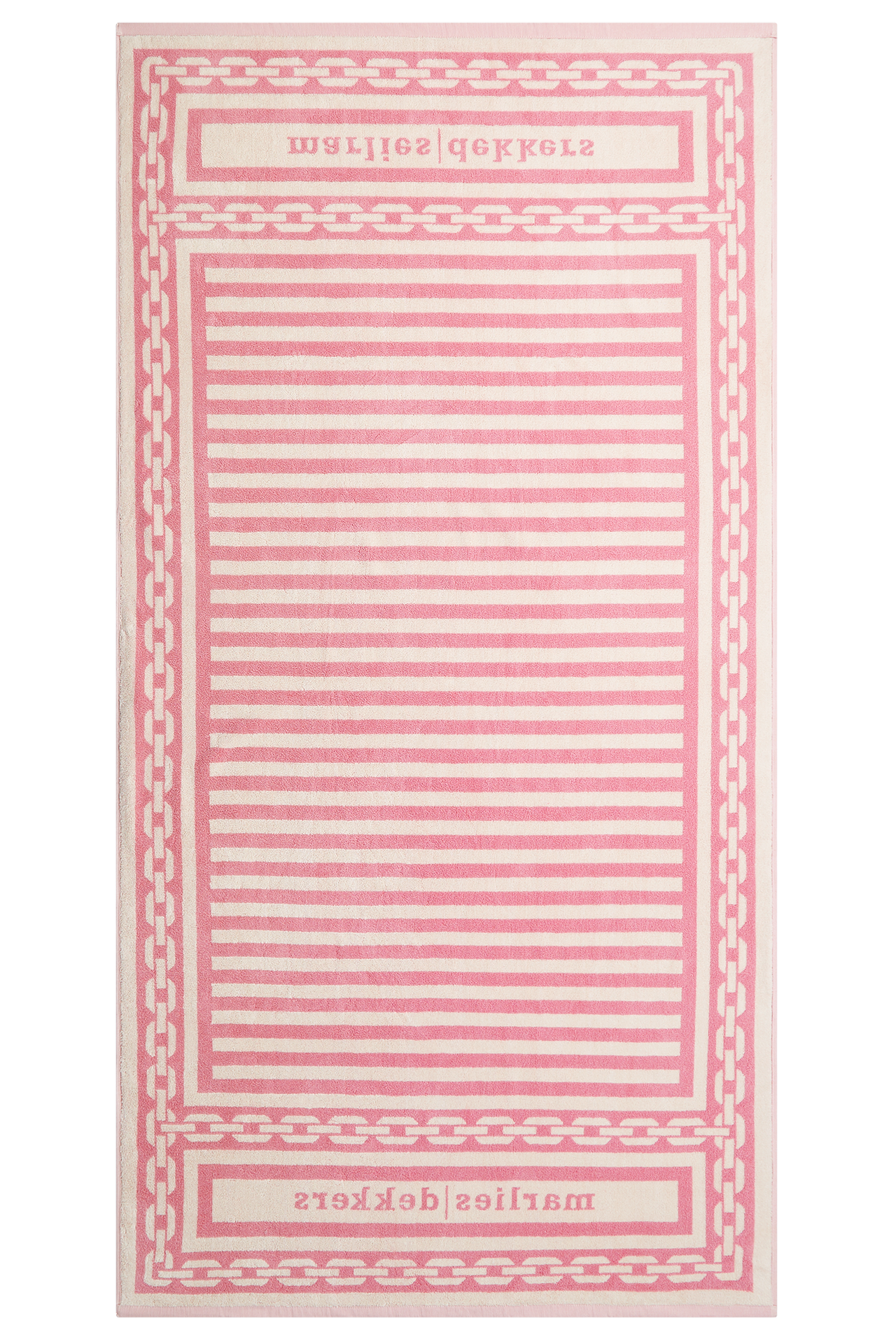 Holi vintage towel ivory pink