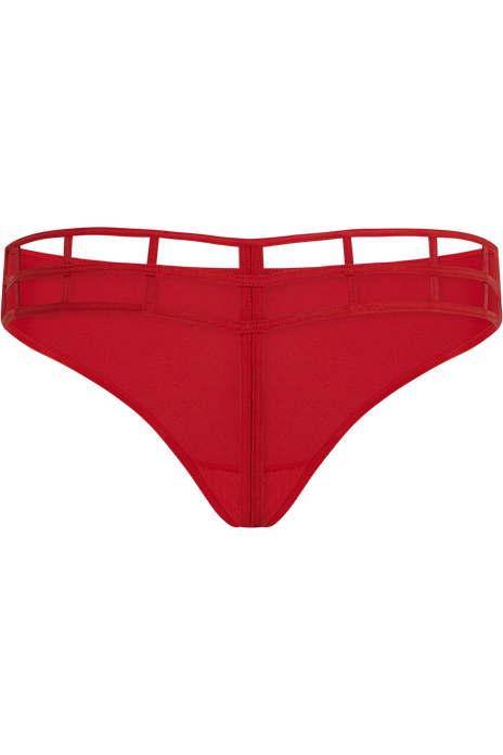 Leading strings 4 cm thong red