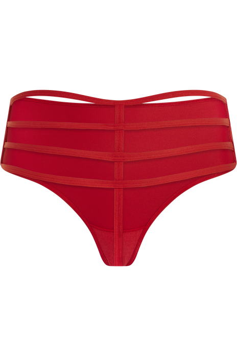 Leading strings 7 cm thong red