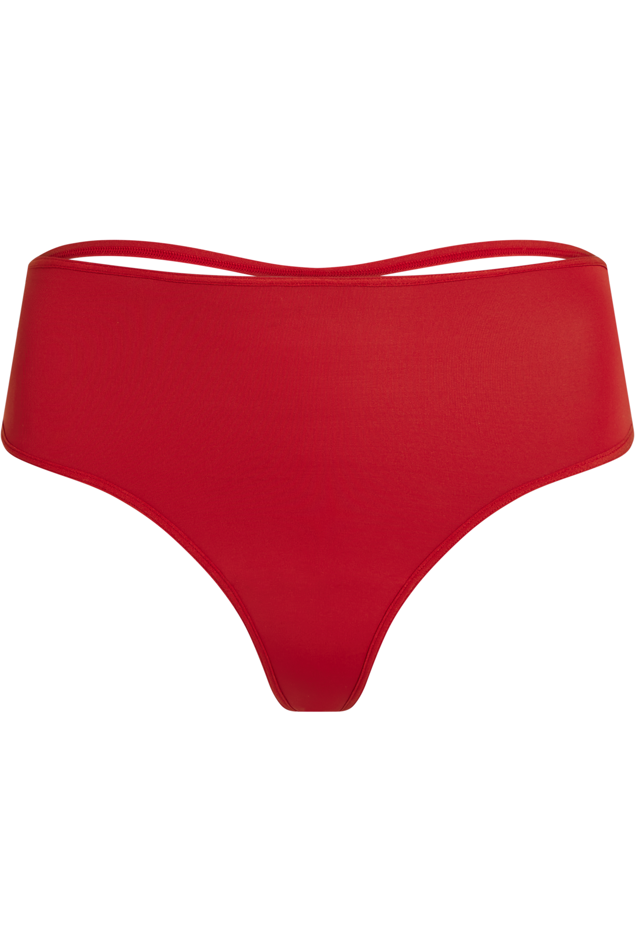 Leading strings 7 cm thong red