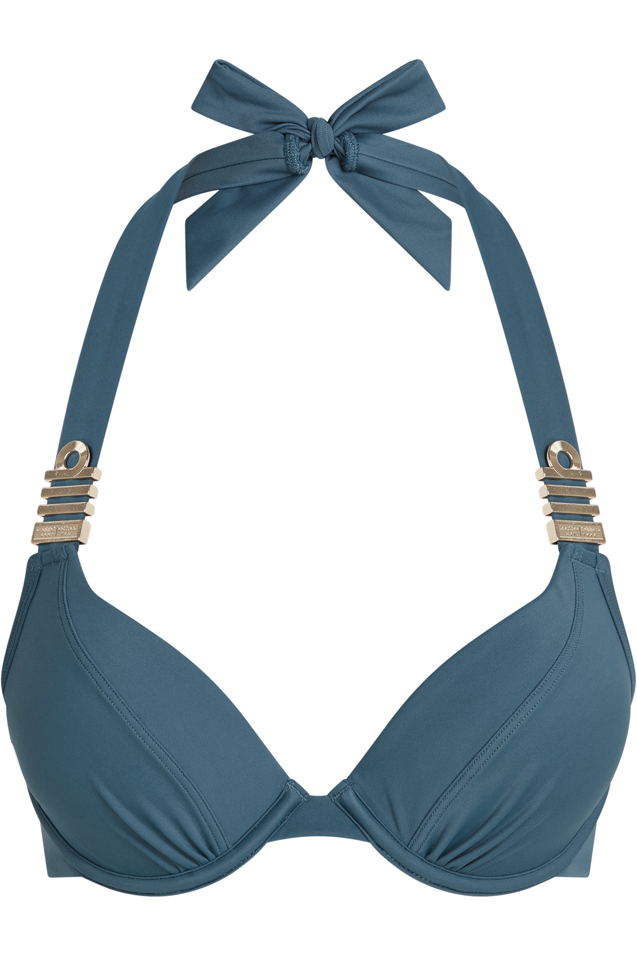 Royal navy push up bikini top air force blue