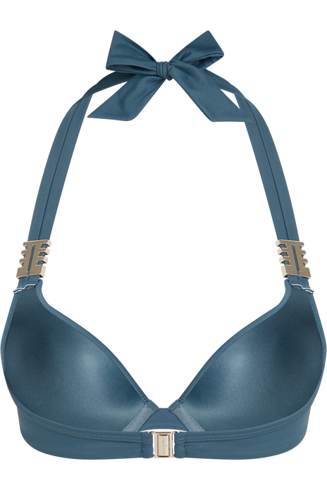 Royal navy push up bikini top air force blue