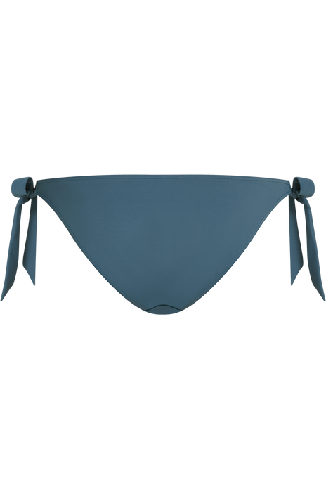 Royal navy tie and bow bikini bottom air force blue