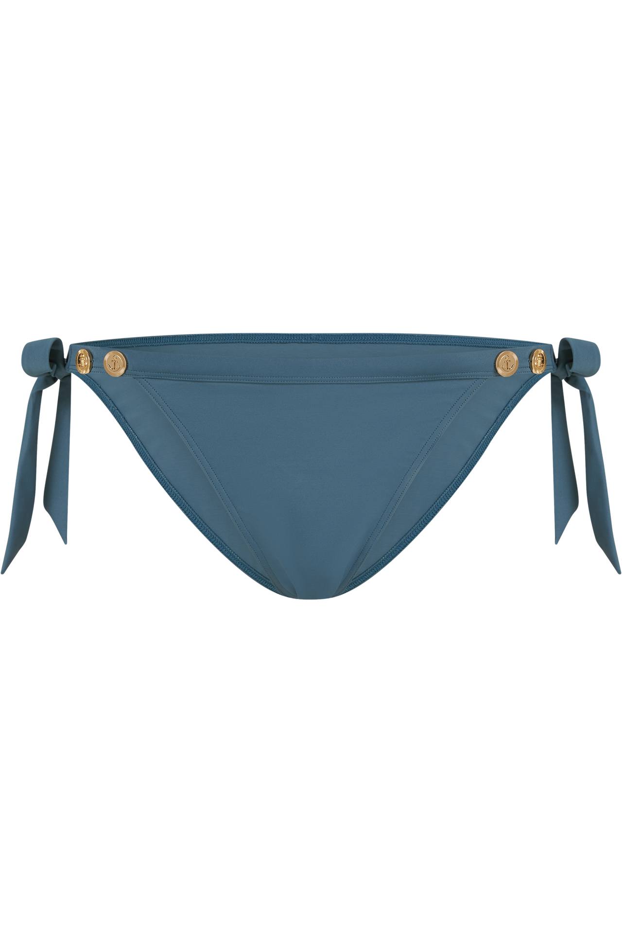 Royal navy tie and bow bikini bottom air force blue
