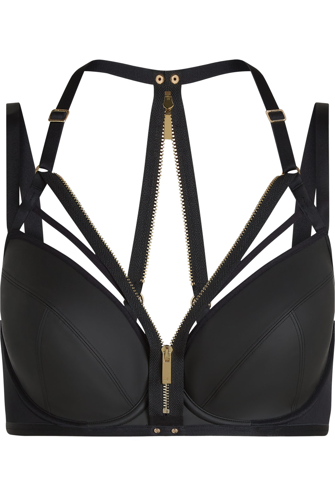 Intelligentia plunge bra black
