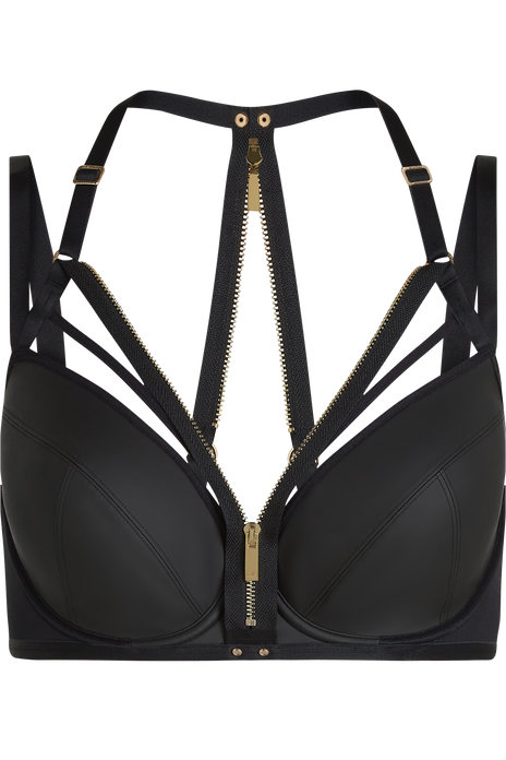 Intelligentia plunge bra black