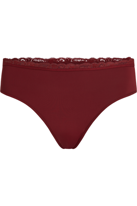 Dame de paris 7 cm thong midnight merlot