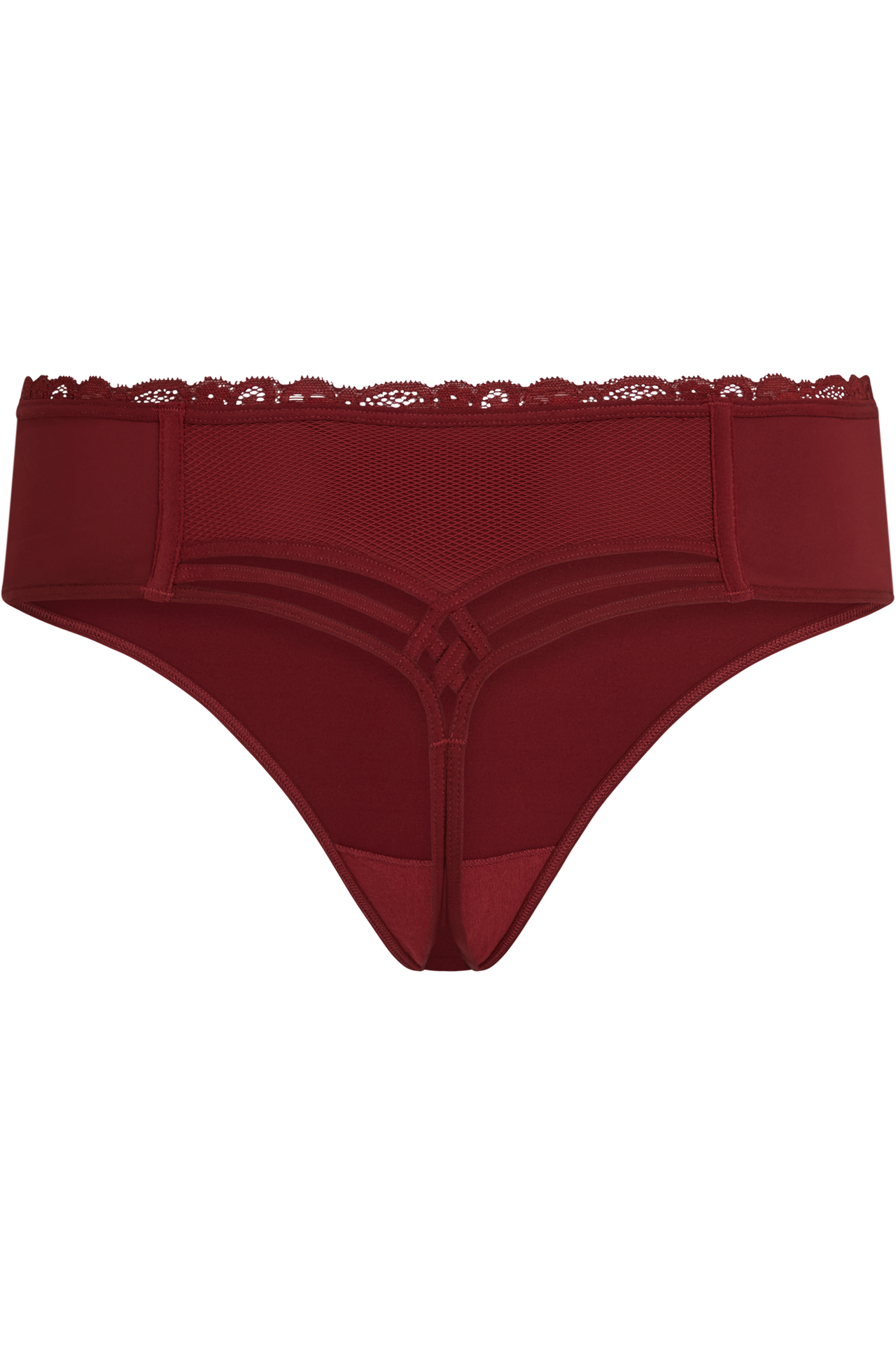 Dame de paris 7 cm thong midnight merlot