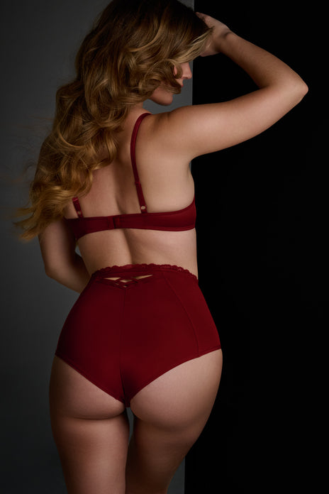 Dame de paris high waist briefs midnight merlot