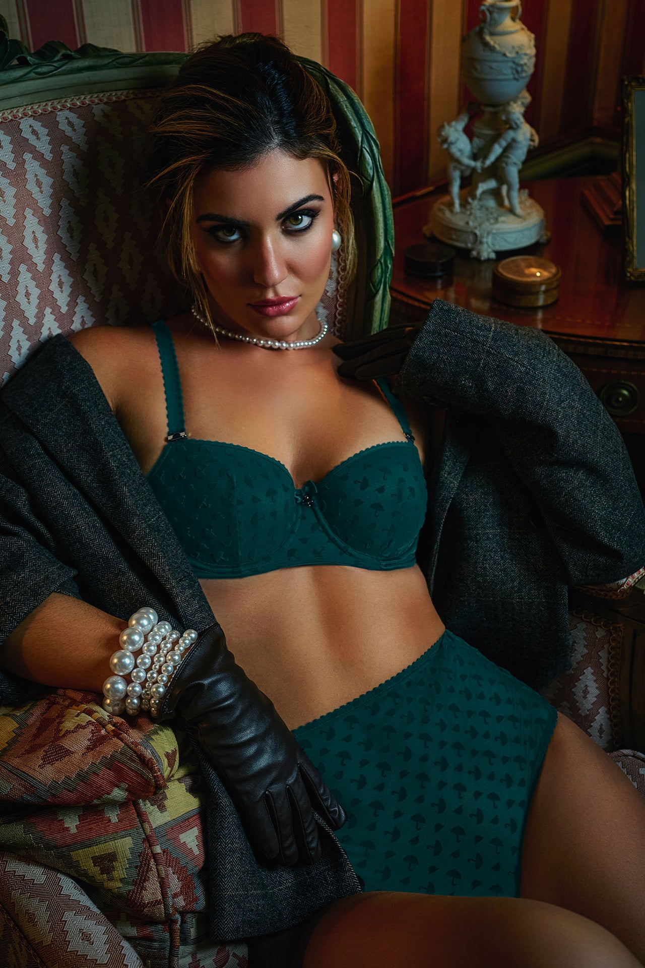 Incognita balcony bra shadow green