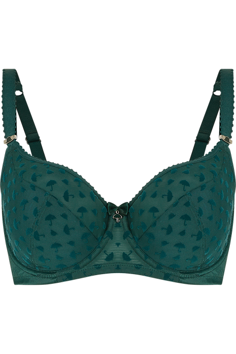 Incognita wired semi padded plunge balcony shadow green