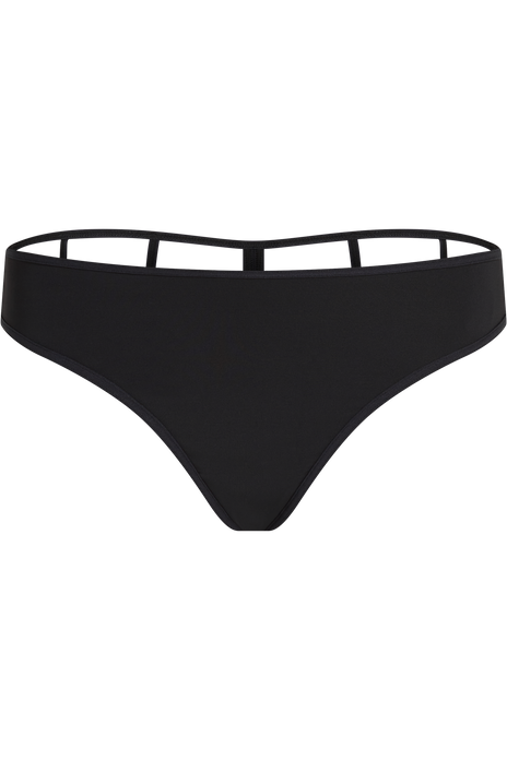 Leading strings 4 cm thong black