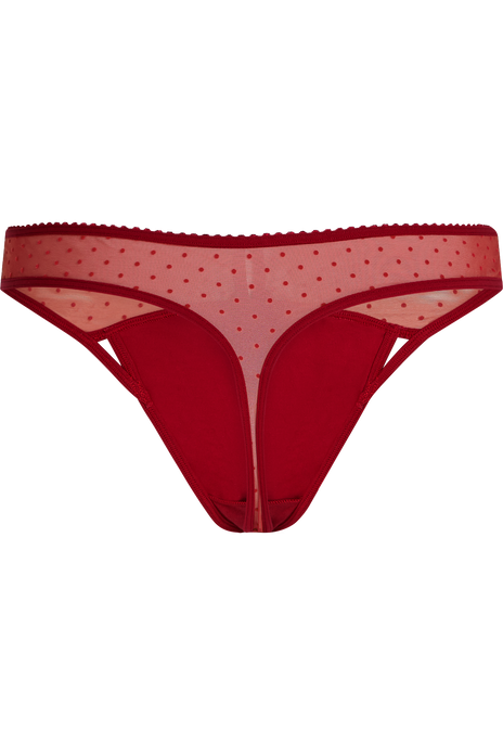 Peekaboo 4 cm thong red secret