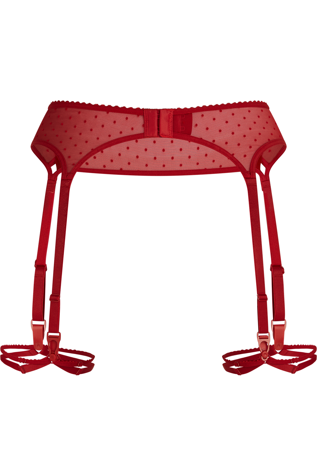 Peekaboo garter belt red secret
