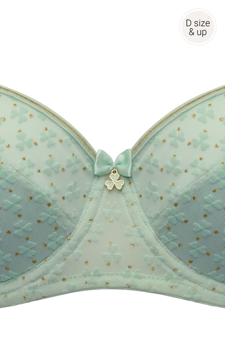 #lucky-clover-wired-semi-padded-plunge-balcony-green-clover-gold
